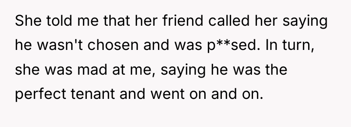She told me that her friend called her saying he...