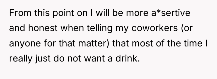 From this point on I will be more a*sertive and...