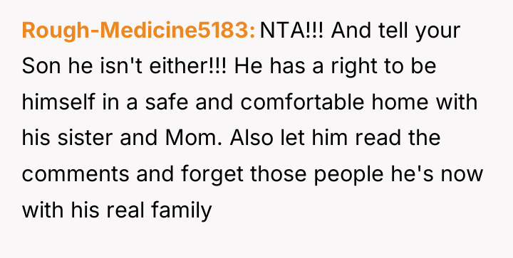 Rough-Medicine5183 NTA!!! And tell your Son he isn't either!!! He...