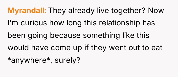 Myrandall They already live together? Now I'm curious how long...
