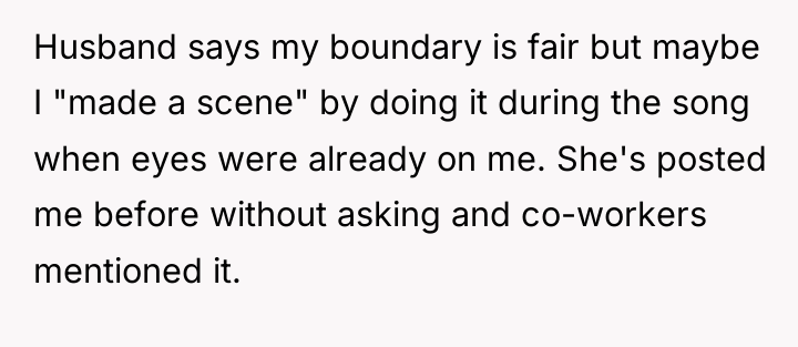 Husband says my boundary is fair but maybe I "made...
