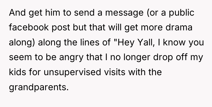 And get him to send a message (or a public...