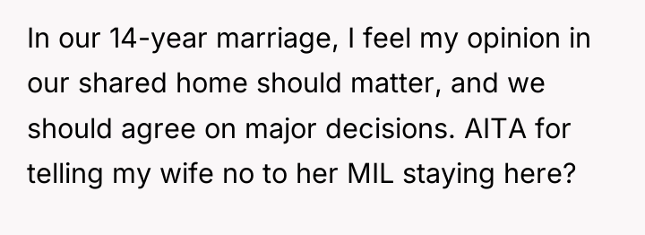 In our 14-year marriage, I feel my opinion in our...