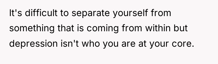 It's difficult to separate yourself from something that is coming...