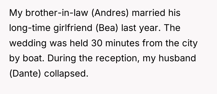 My brother-in-law (Andres) married his long-time girlfriend (Bea) last year....