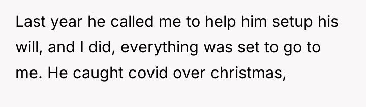 Last year he called me to help him setup his...