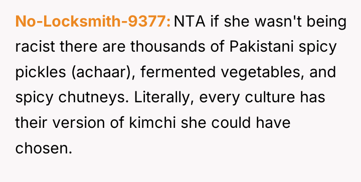 No-Locksmith-9377 NTA if she wasn't being racist there are thousands...
