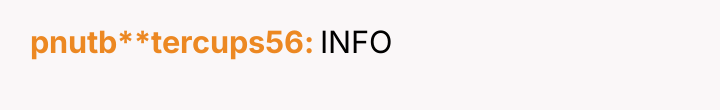 pnutb**tercups56 INFO