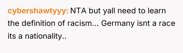 cybershawtyyy NTA but yall need to learn the definition of...