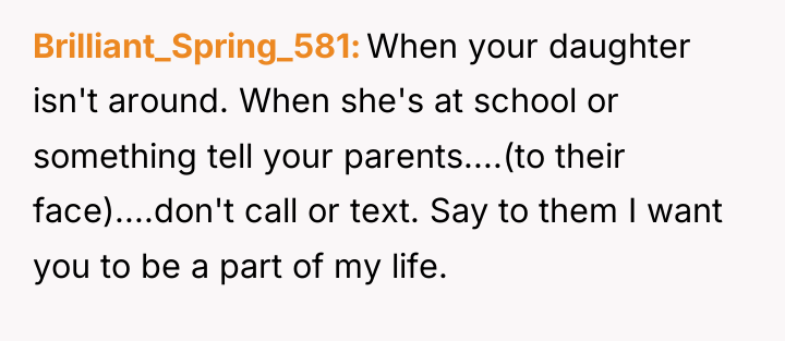 Brilliant_Spring_581 When your daughter isn't around. When she's at school...