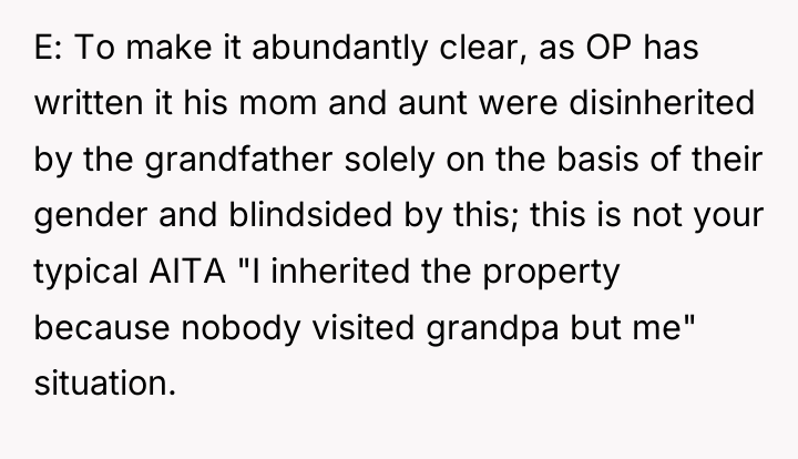 E: To make it abundantly clear, as OP has written...