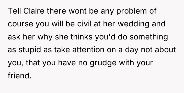 Tell Claire there wont be any problem of course you...