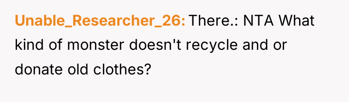 Unable_Researcher_26 There.: NTA What kind of monster doesn't recycle and...