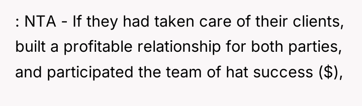 : NTA - If they had taken care of their...