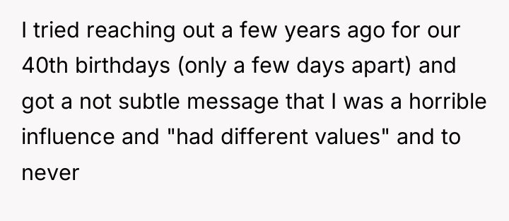I tried reaching out a few years ago for our...
