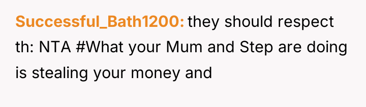 Successful_Bath1200 they should respect th: NTA #What your Mum and...