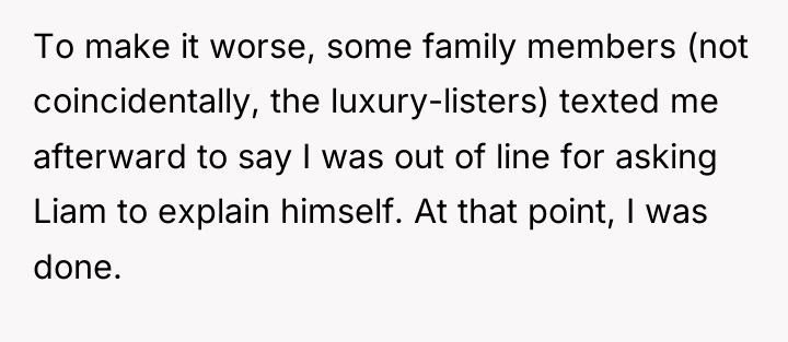 To make it worse, some family members (not coincidentally, the...
