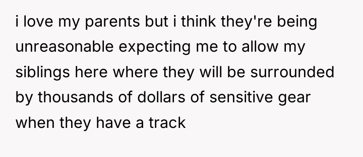 i love my parents but i think they're being unreasonable...