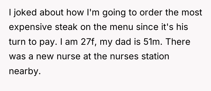 I joked about how I'm going to order the most...