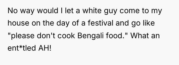 No way would I let a white guy come to...
