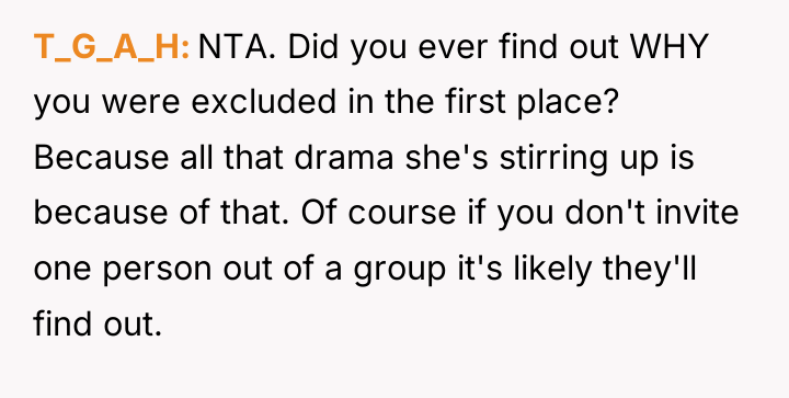 T_G_A_H NTA. Did you ever find out WHY you were...