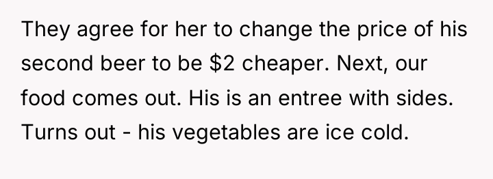 They agree for her to change the price of his...