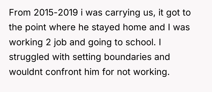 From 2015-2019 i was carrying us, it got to the...