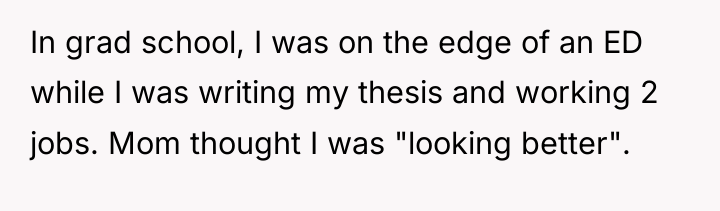 In grad school, I was on the edge of an...