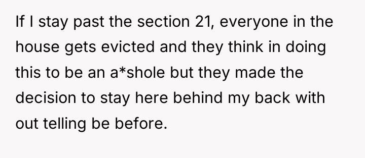 If I stay past the section 21, everyone in the...
