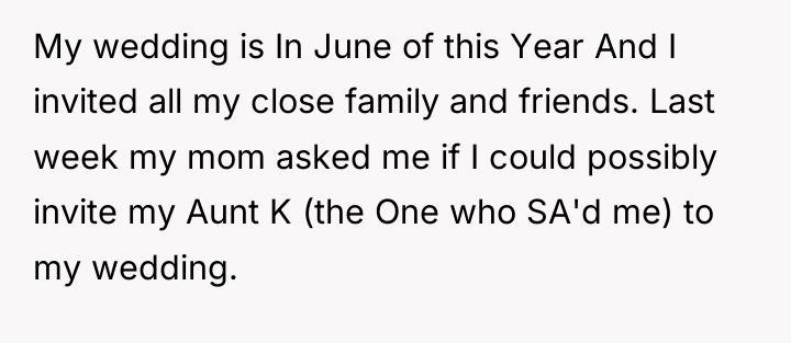 My wedding is In June of this Year And I...