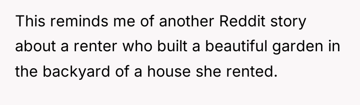 This reminds me of another Reddit story about a renter...