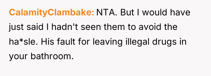 CalamityClambake NTA. But I would have just said I hadn't...