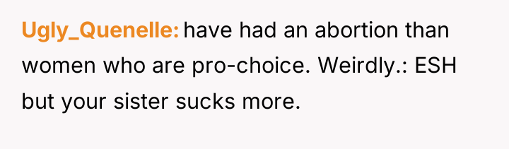 Ugly_Quenelle have had an abortion than women who are pro-choice....