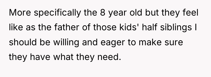 More specifically the 8 year old but they feel like...