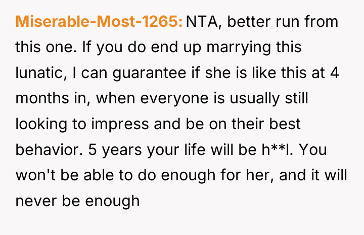 Miserable-Most-1265 NTA, better run from this one. If you do...