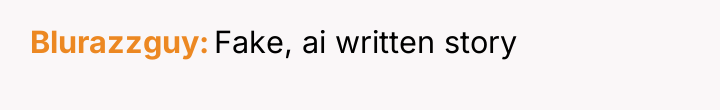 Blurazzguy Fake, ai written story