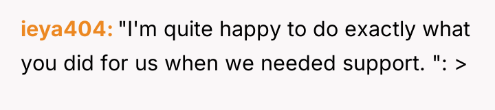 ieya404 "I'm quite happy to do exactly what you did...