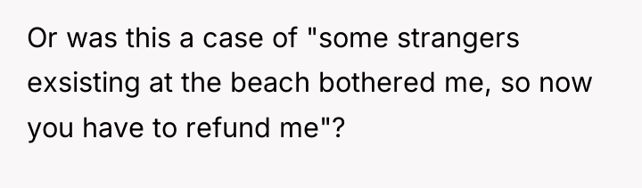 Or was this a case of "some strangers exsisting at...