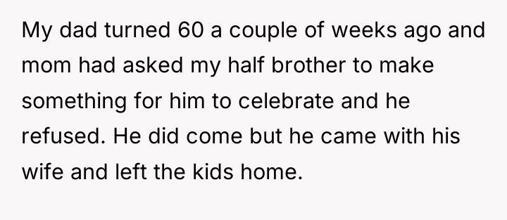 My dad turned 60 a couple of weeks ago and...