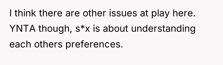 I think there are other issues at play here. YNTA...
