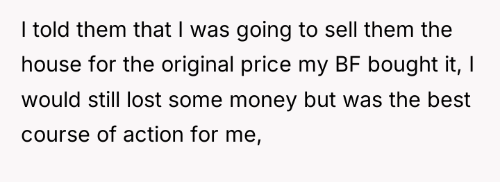I told them that I was going to sell them...