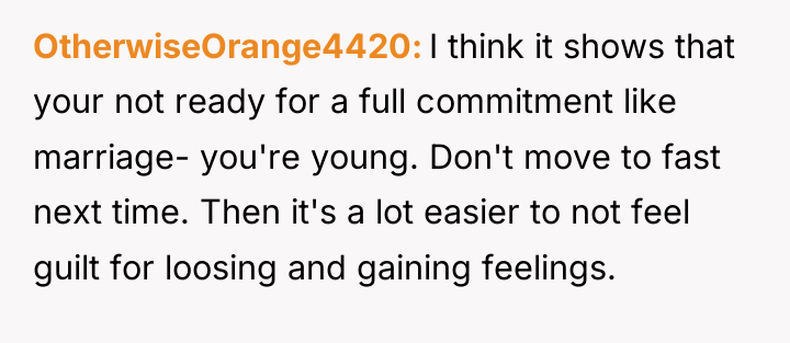 OtherwiseOrange4420 I think it shows that your not ready for...