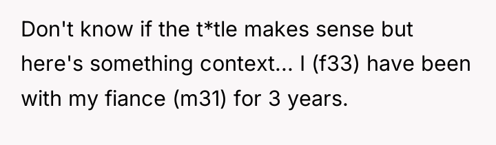 Don't know if the t*tle makes sense but here's something...