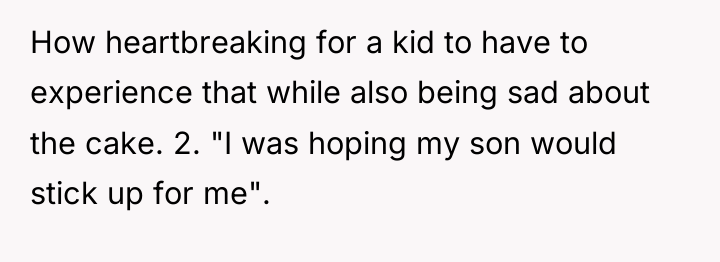 How heartbreaking for a kid to have to experience that...