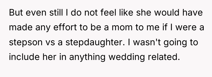 But even still I do not feel like she would...