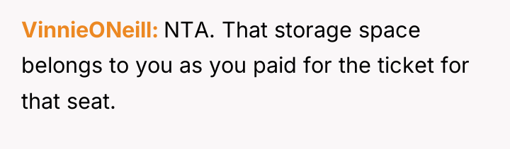 VinnieONeill NTA. That storage space belongs to you as you...
