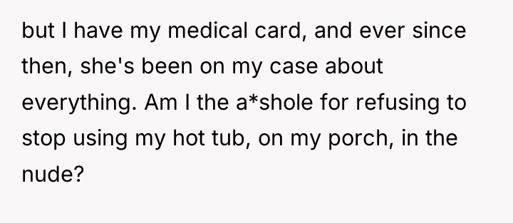 but I have my medical card, and ever since then,...