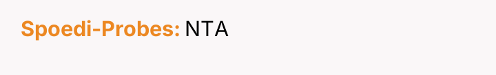 Spoedi-Probes NTA