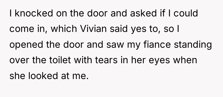 I knocked on the door and asked if I could...