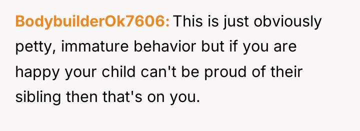 BodybuilderOk7606 This is just obviously petty, immature behavior but if...